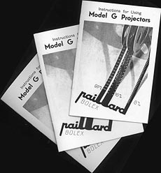 Picture of Bolex Paillard G3 Instruction Booklets